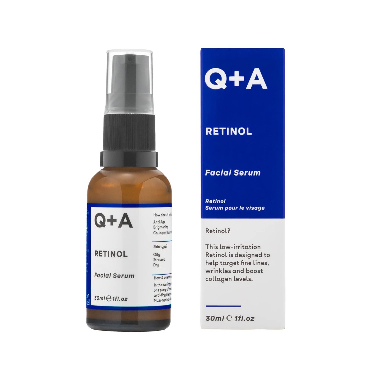 Q+A RETINOL Serum za lice, 30 ml | VESNA.RS