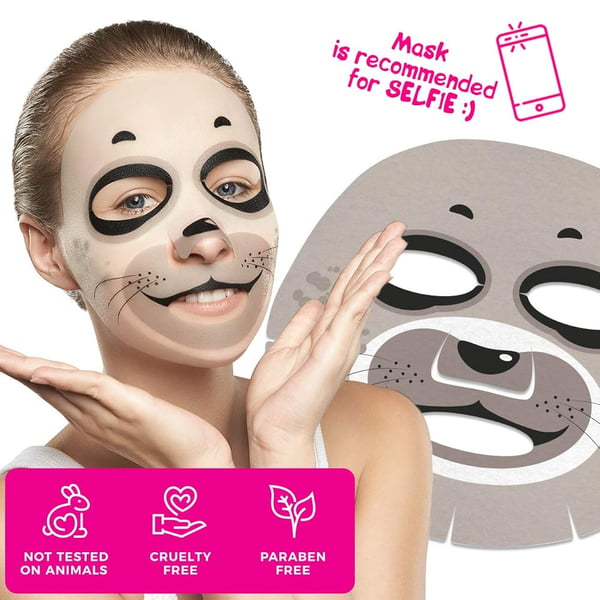 7DAYS Poklon set Maske za lice ANIMAL MASK – FUNNY PRETTY KITTY | VESNA