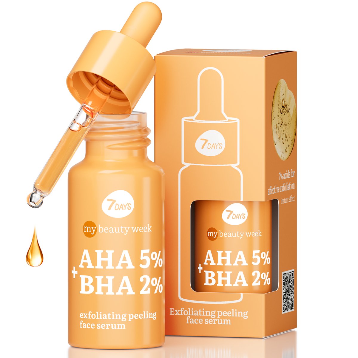 7DAYS Piling i serum za lice AHA 5% + BHA 2% | VESNA.RS