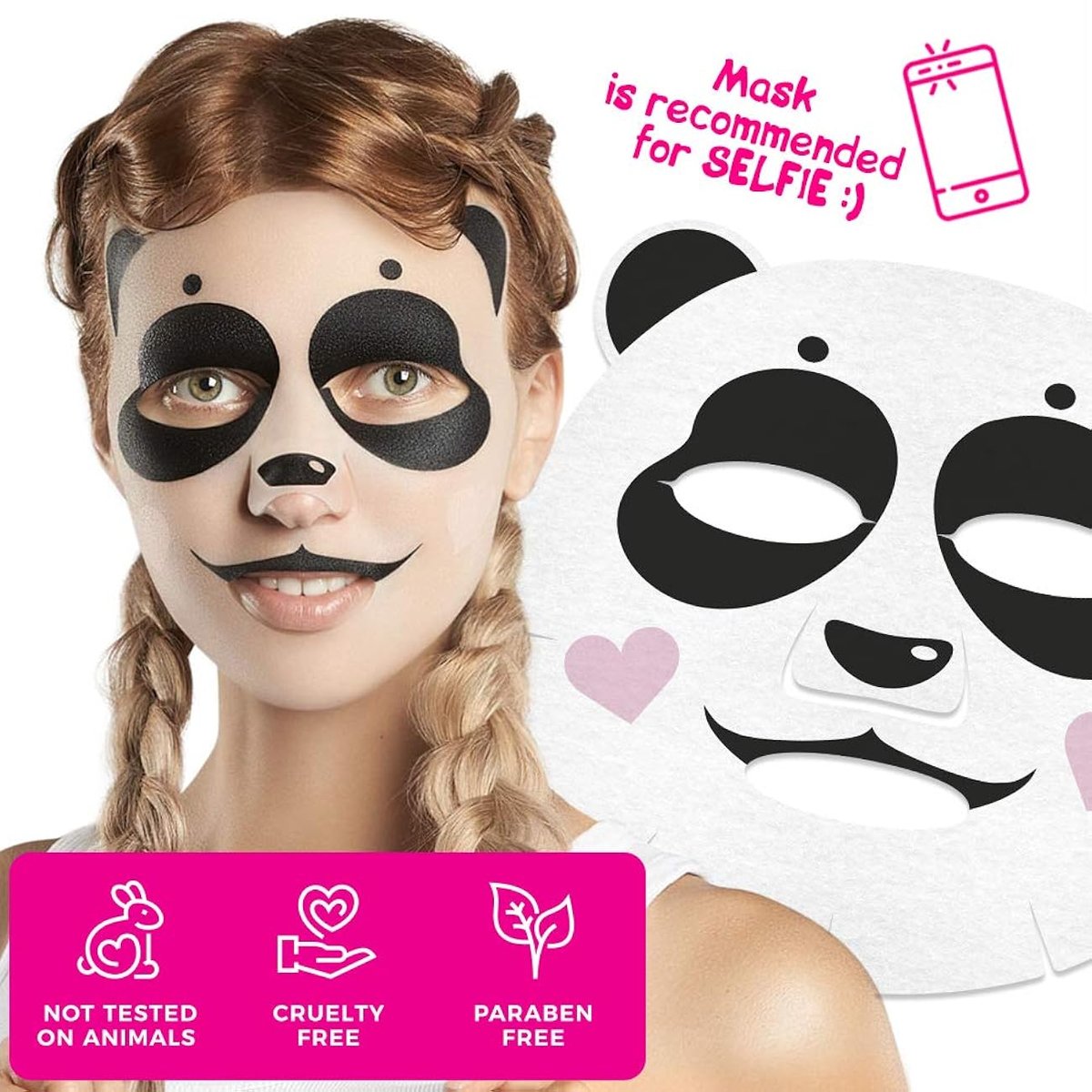 7DAYS Poklon set Maske za lice ANIMAL MASK – FUNNY PRETTY KITTY | VESNA.RS