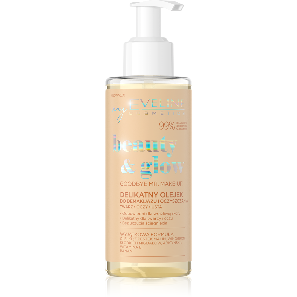 EVELINE Beauty & Glow – Ulje za čišćenje lica i skidanje šminke, 145 ml | VESNA.RS