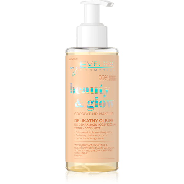 EVELINE Beauty & Glow – Ulje za čišćenje lica i skidanje šminke, 145 ml | VESNA