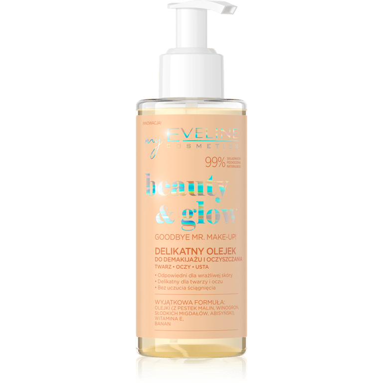 EVELINE Beauty & Glow – Ulje za čišćenje lica i skidanje šminke, 145 ml | VESNA.RS