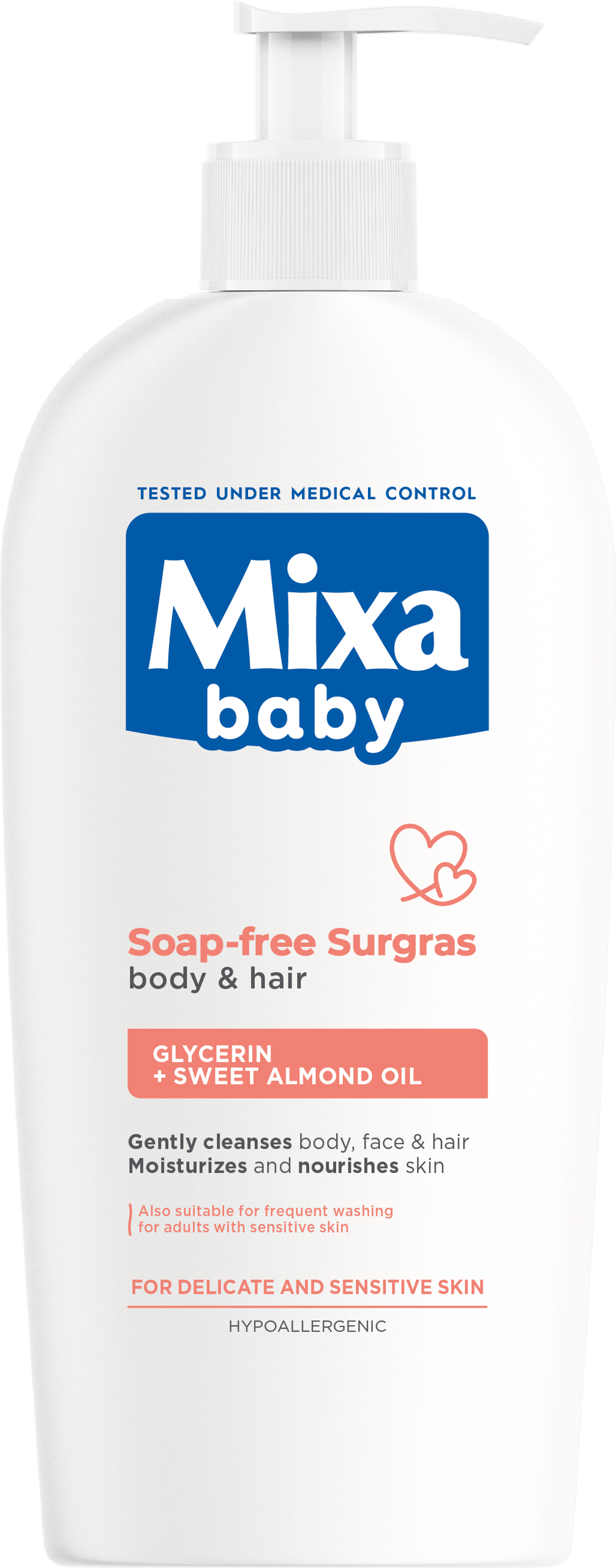 MIXA Baby Gel za kupanje bez sapuna – za kosu i telo, 400 ml | VESNA.RS