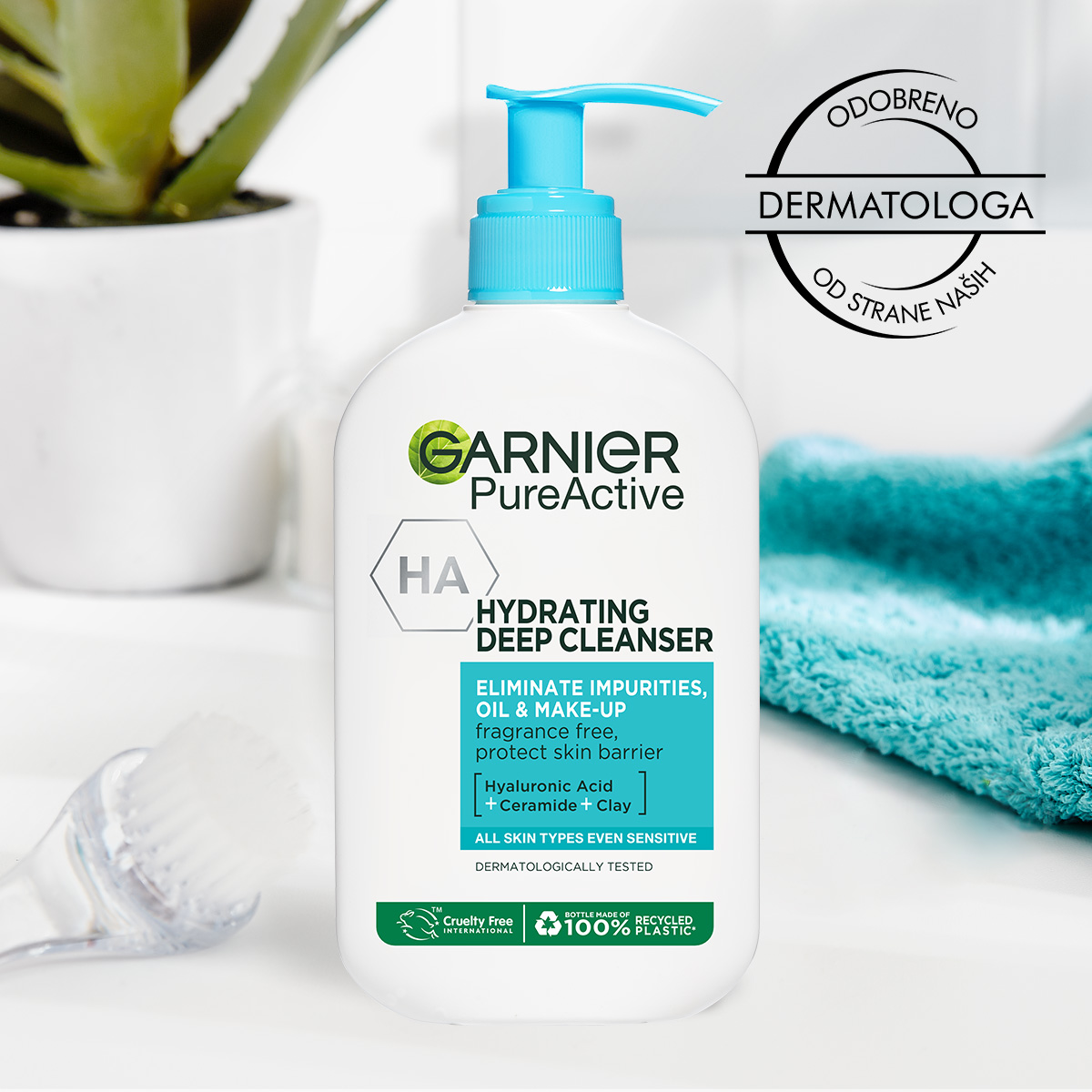 Garnier Pure Active Hydrating Deep Cleanser gel za čišćenje lica, 250 ml | VESNA.RS