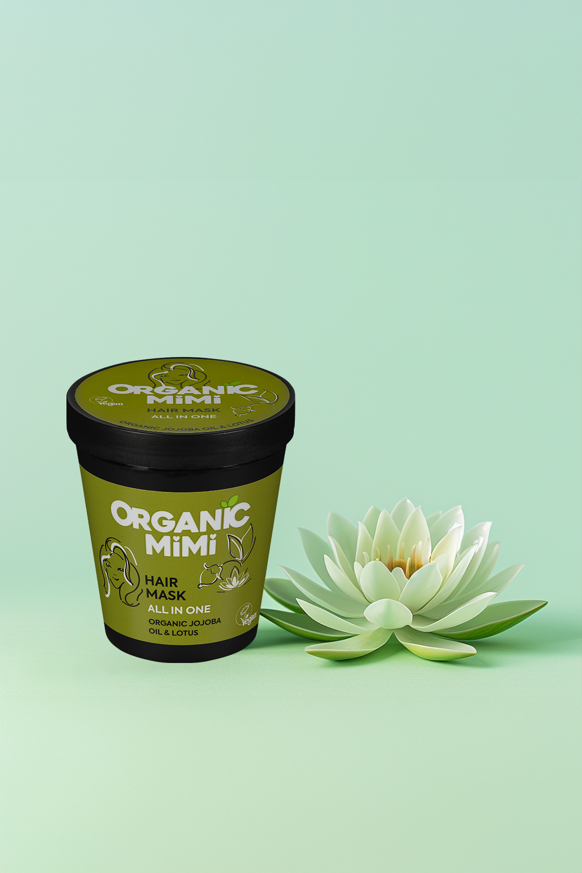 Organic Mimi Maska za kosu Jojoba & Lotos, 200 ml | VESNA.RS