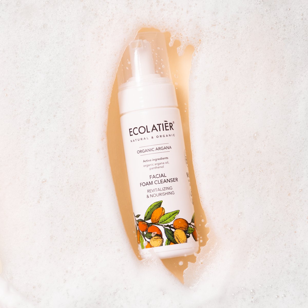 ECOLATIER Pena za čišćenje lica Organic Argana, 150 ml | VESNA.RS