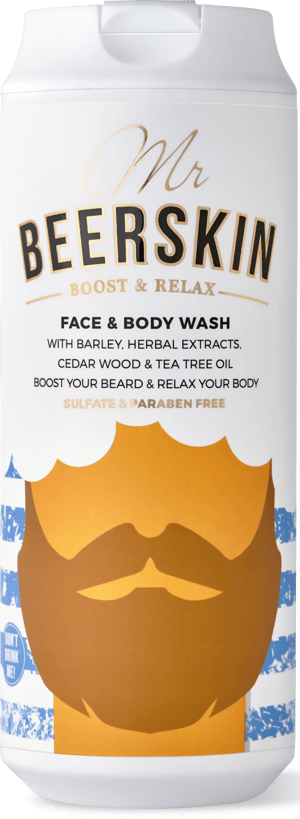 BEERSKIN Gel za lice i telo Mr. BEERSKIN BOOST & RELAX, 440 ml | VESNA