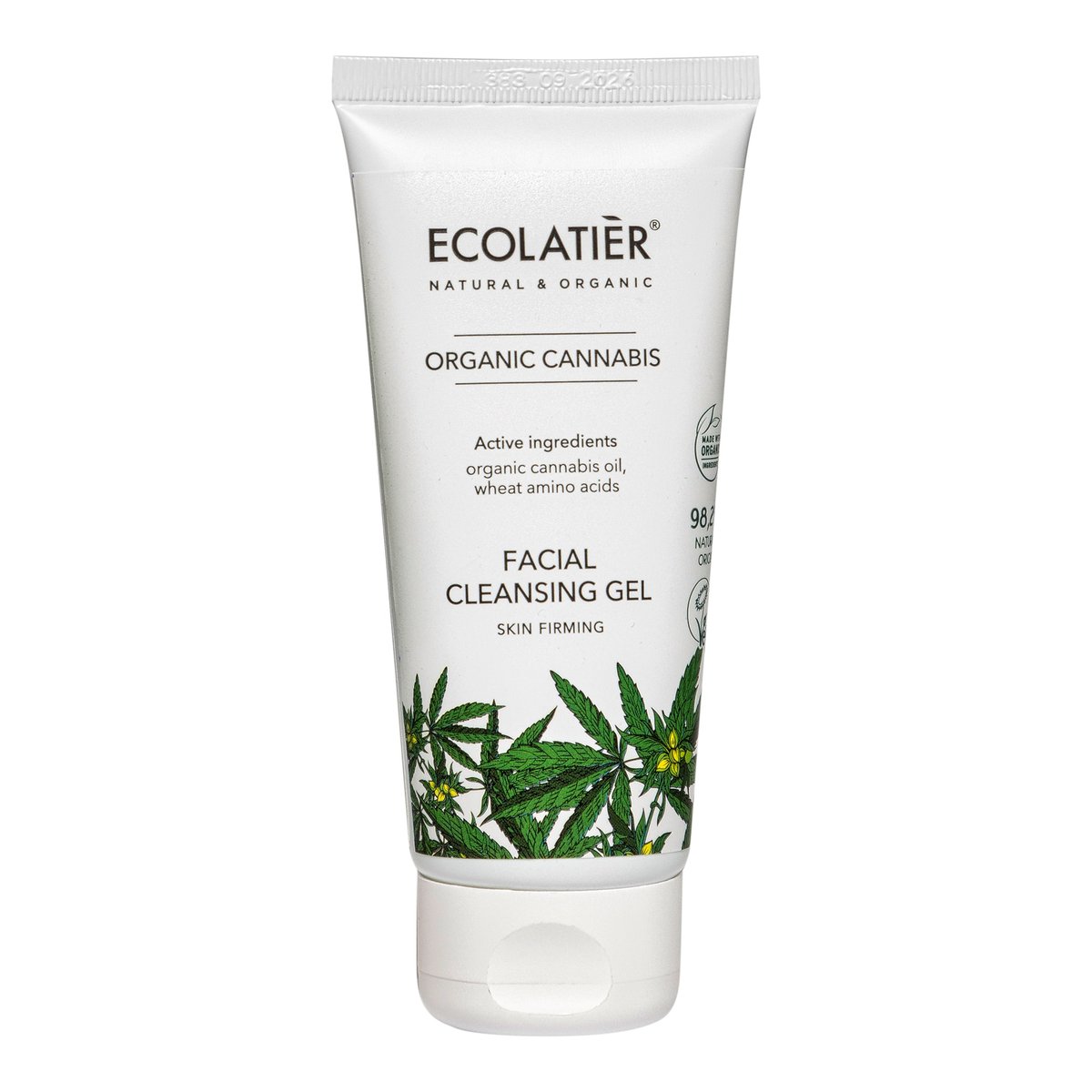 ECOLATIER Gel za čišćenje lica Organic Cannabis, 100 ml | VESNA.RS