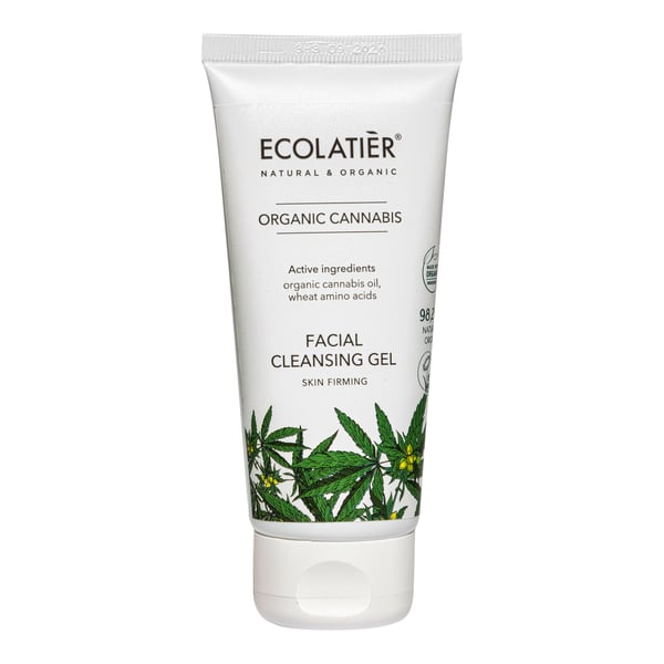 ECOLATIER Gel za čišćenje lica Organic Cannabis, 100 ml | VESNA