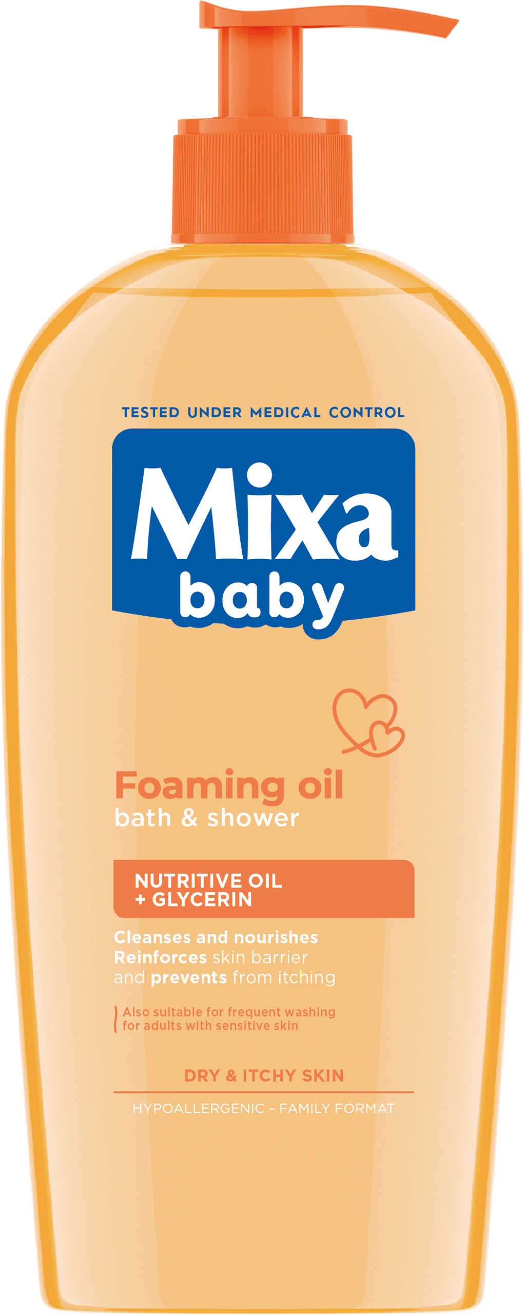 MIXA Baby Gel za kupanje i tuširanje obogaćen uljima, 400 ml | VESNA.RS