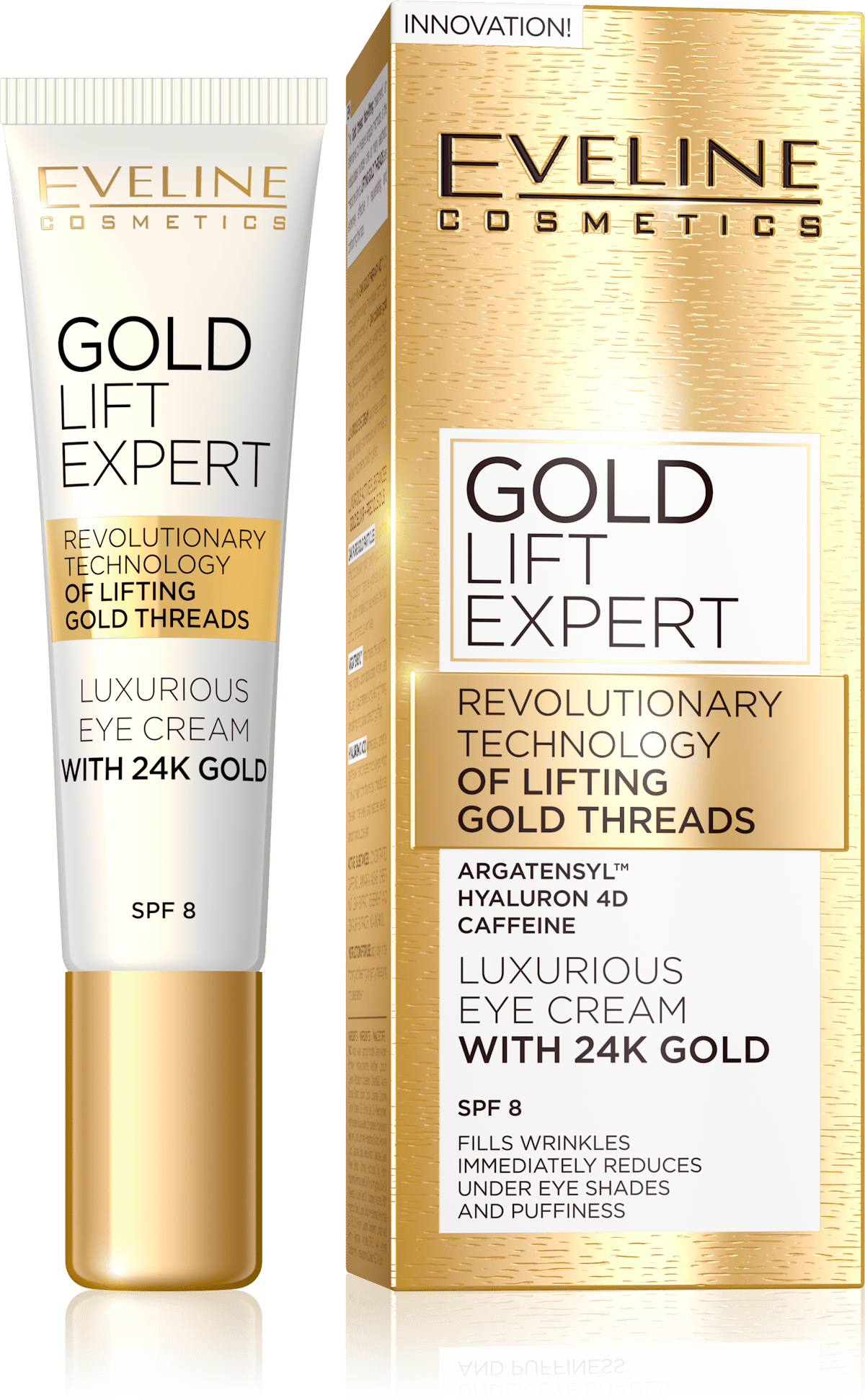 EVELINE Gold Lift Expert – Luksuzna krema za područje oko očiju, 15 ml | VESNA.RS
