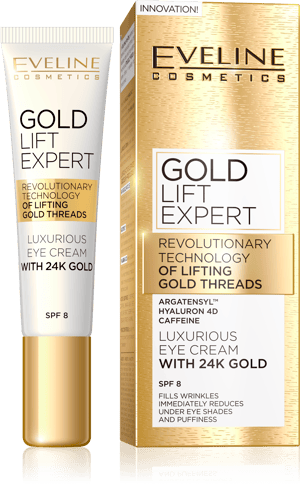 EVELINE Gold Lift Expert – Luksuzna krema za područje oko očiju, 15 ml | VESNA