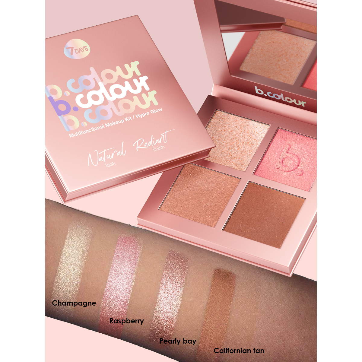 7DAYS B.COLOUR Multifunkcionalni makeup kit / Hyper Glow | VESNA.RS