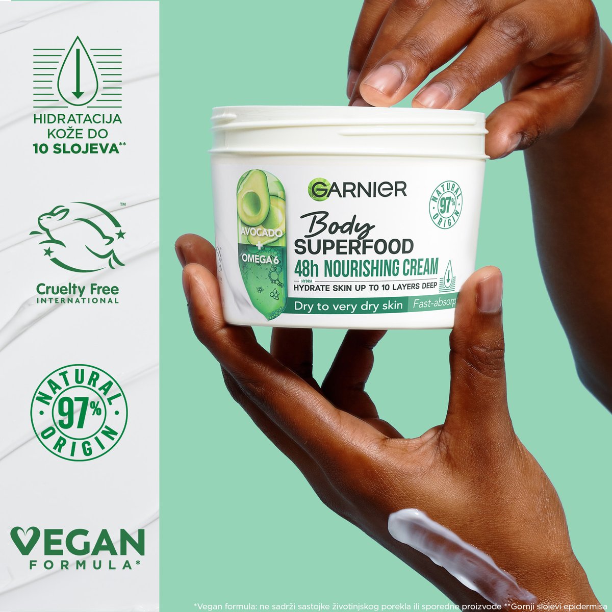 Garnier Body Superfood krema za telo avokado, 380 ml | VESNA.RS