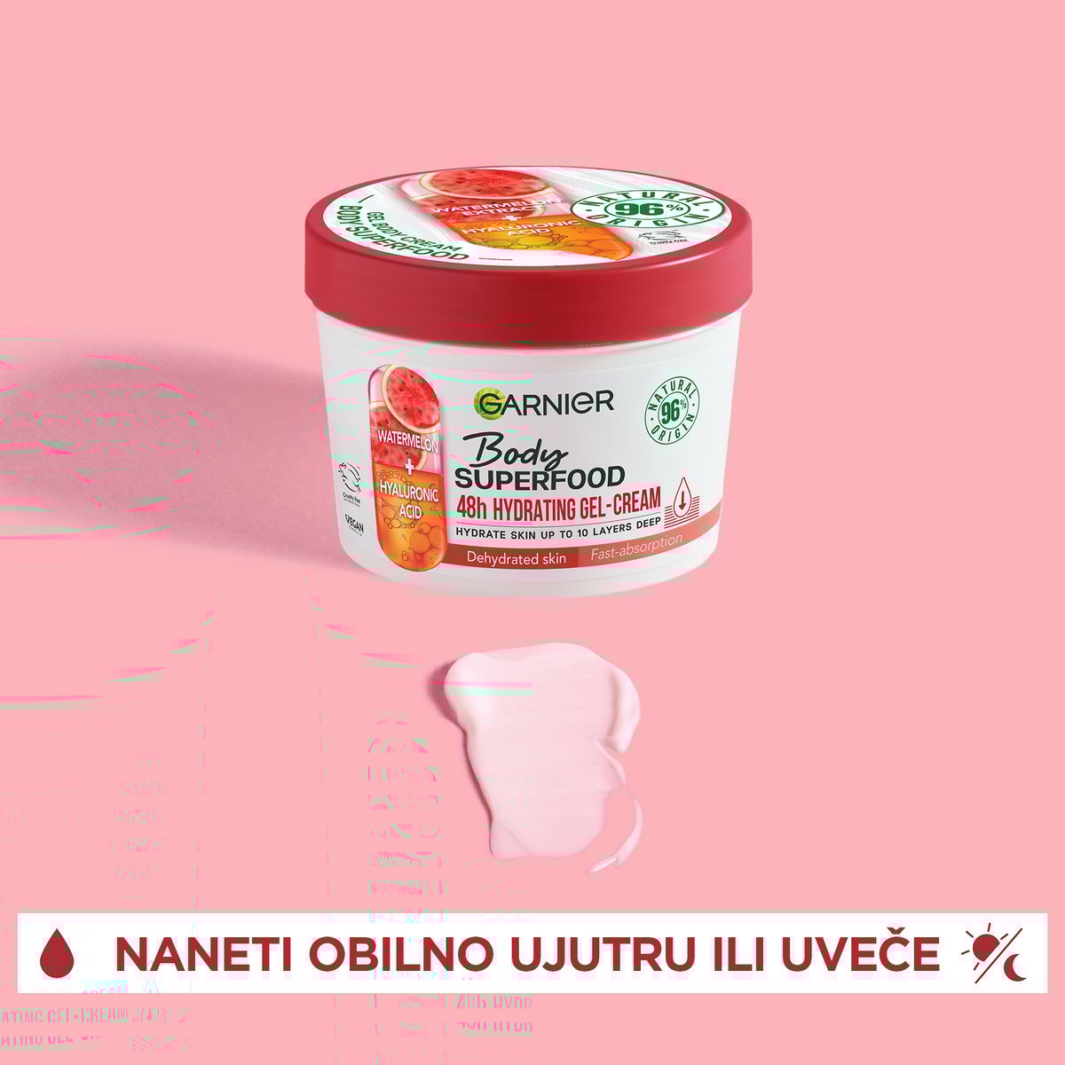 Garnier Body Superfood gel-krema za telo lubenica, 380 ml | VESNA.RS
