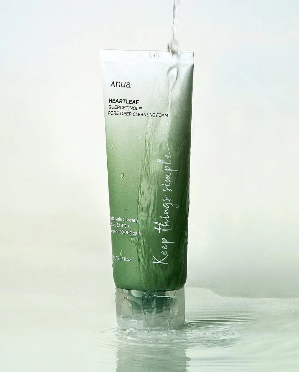 Anua Heartleaf Quercetinol pena za duboko čišćenje pora na licu, 150 ml | VESNA.RS