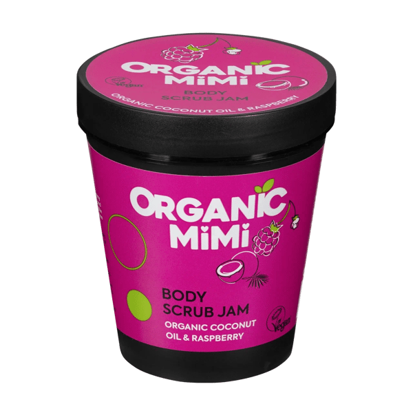 Organic Mimi Džem piling za telo Kokos & Malina, 250 g | VESNA