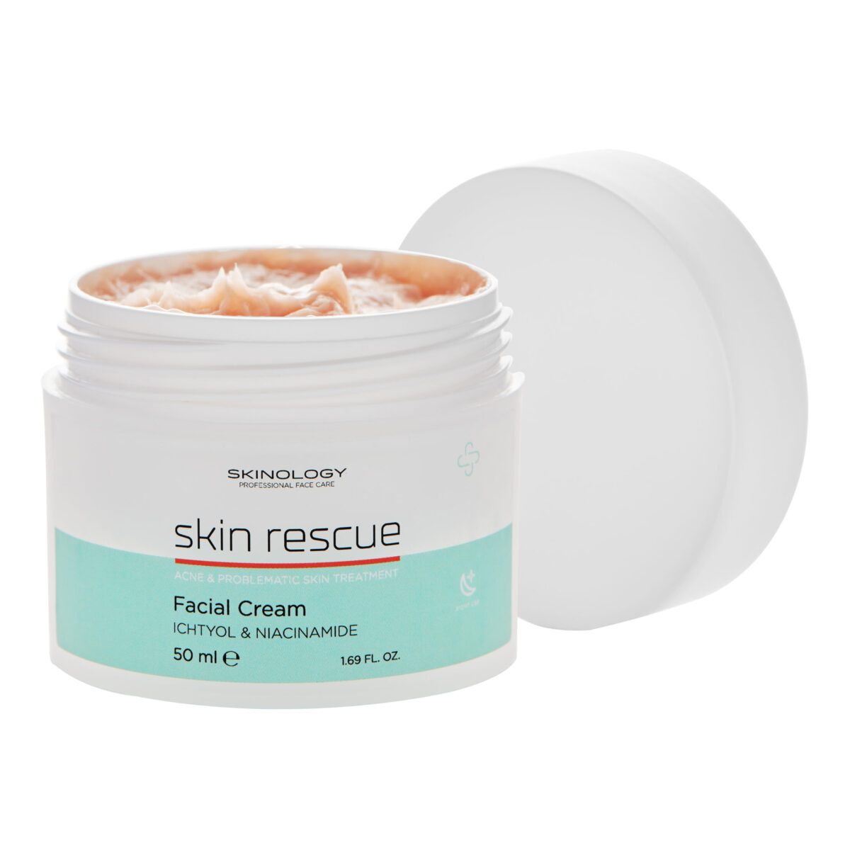 Skinology Noćna krema za lice za aknoznu kožu sa ihtiolom, 50 ml | VESNA.RS