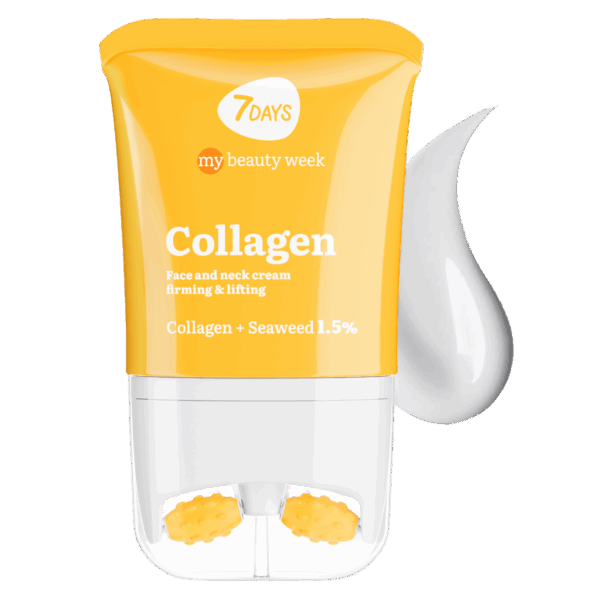 7DAYS MY BEAUTY WEEK COLLAGEN Serum za vrat i dekolte sa masažerom Collagen 1% + Lanablue 0,5%, 80 ml | VESNA.RS