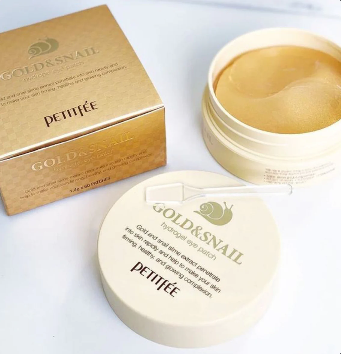 PETITFEE Gold & Snail Hydrogel Eye Patch, 60 pcs | VESNA.RS