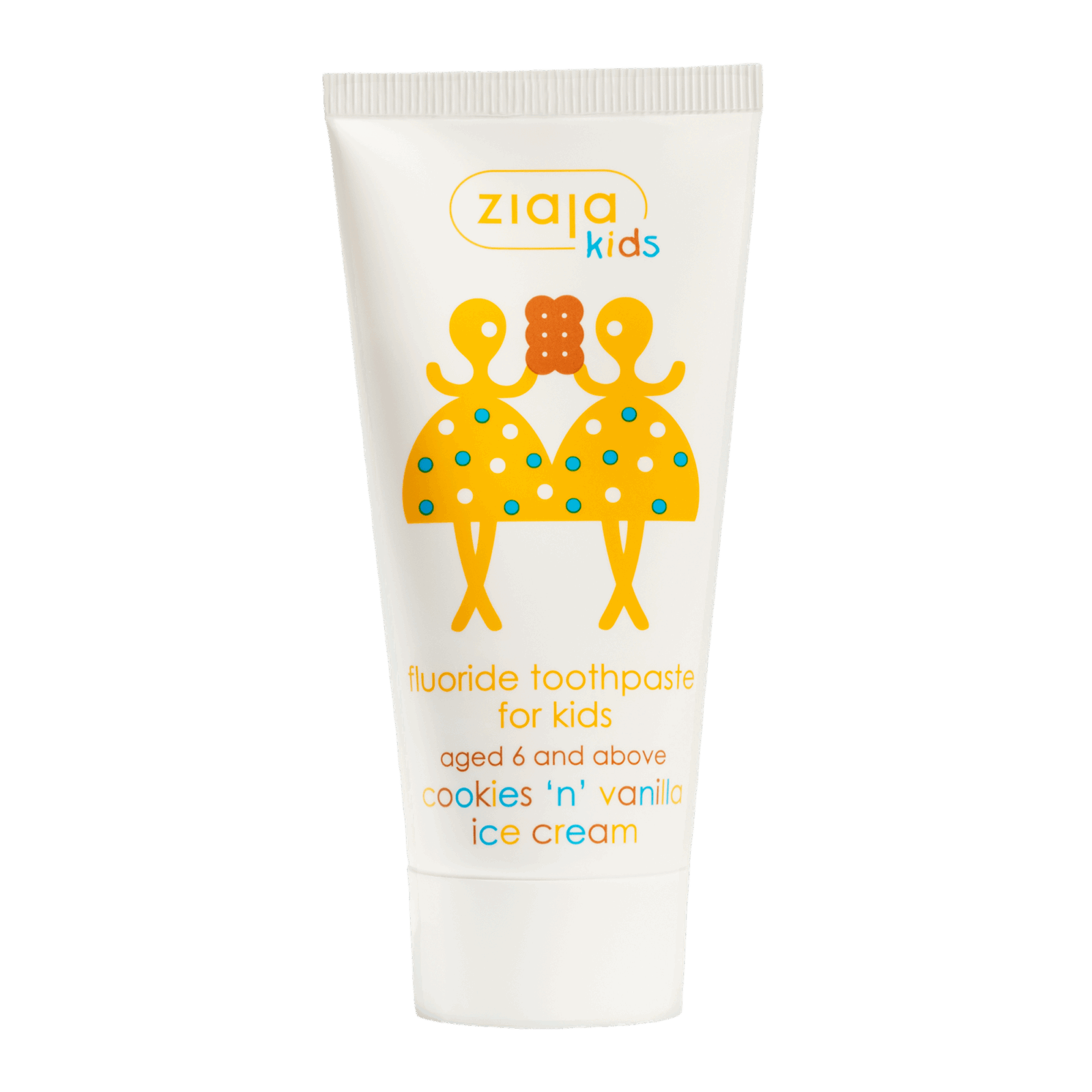 ZIAJA Dečija pasta za zube sa aromom sladoleda od vanile i kolačića, 6+, 50 ml | VESNA.RS