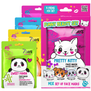 7DAYS Poklon set maski za lice ANIMAL MASK - FUNNY PRETTY KITTY | VESNA