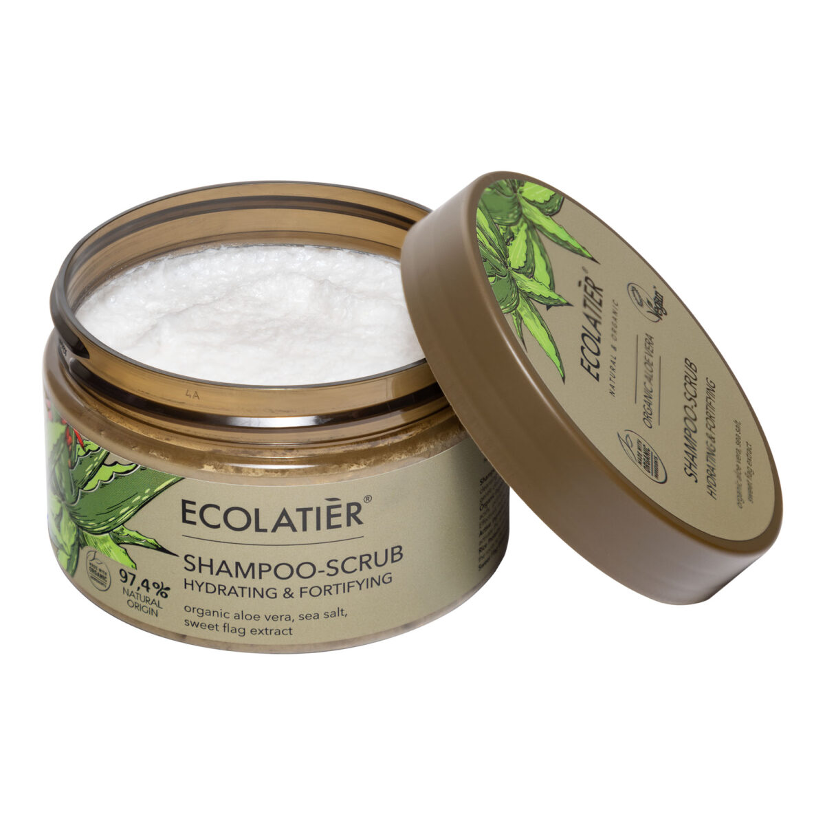 ECOLATIER Šampon-piling Organic Aloe Vera, 300 g | VESNA.RS