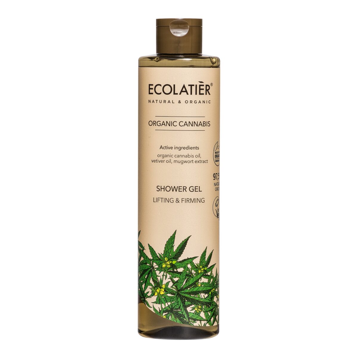 ECOLATIER Gel za tuširanje Organic Cannabis, 350 ml | VESNA.RS
