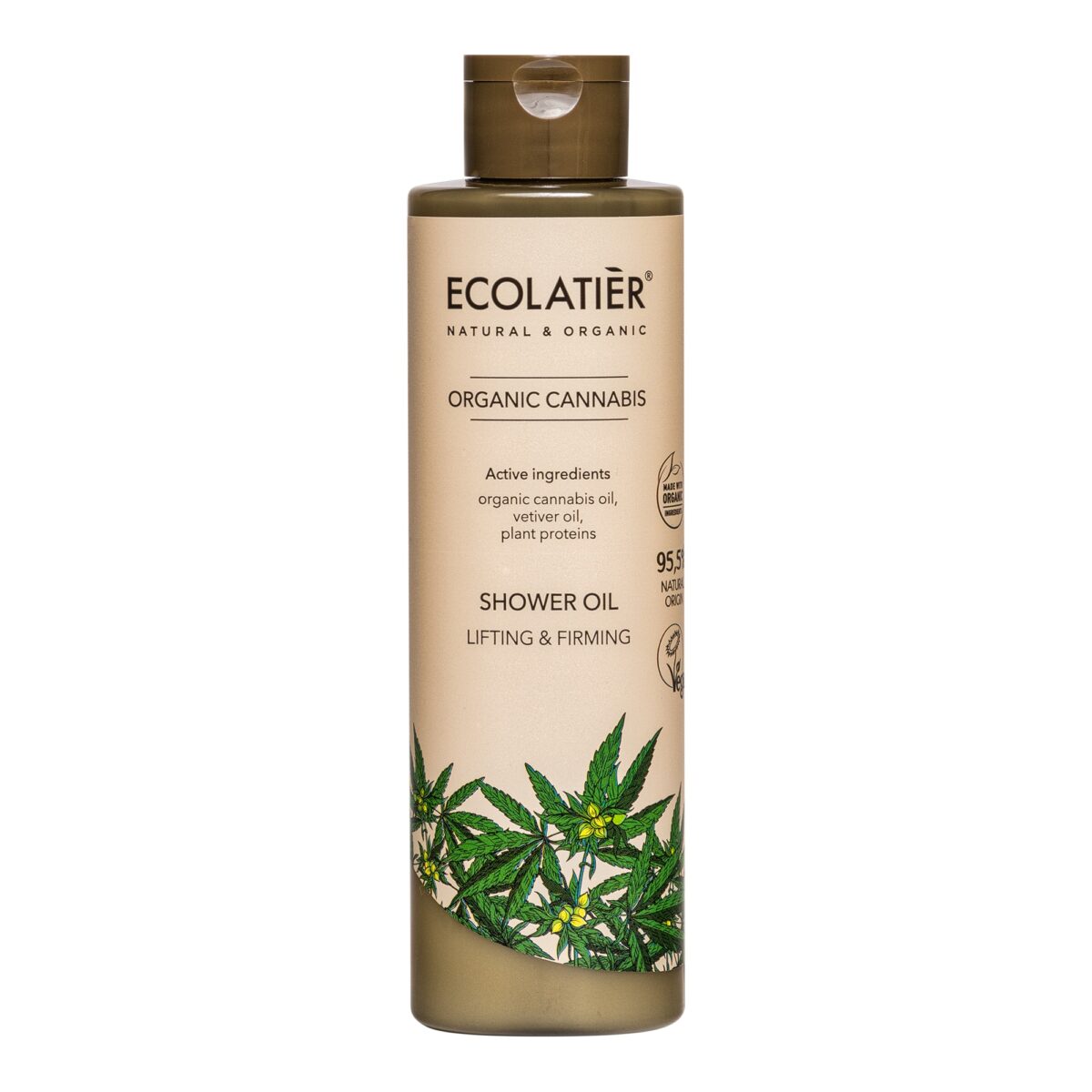 ECOLATIER Ulje za tuširanje Organic Cannabis, 250 ml | VESNA.RS