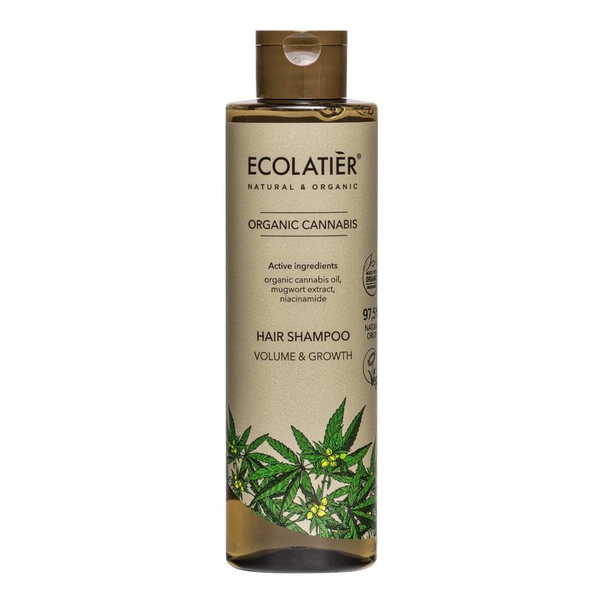 ECOLATIER Šampon za kosu Organic Cannabis, 250 ml | VESNA.RS