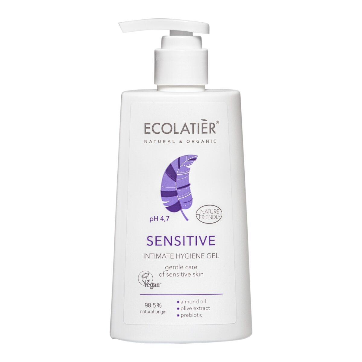 ECOLATIER INTIMATE CARE Gel za intimnu higijenu Za osetljivu negu, 250 ml | VESNA.RS