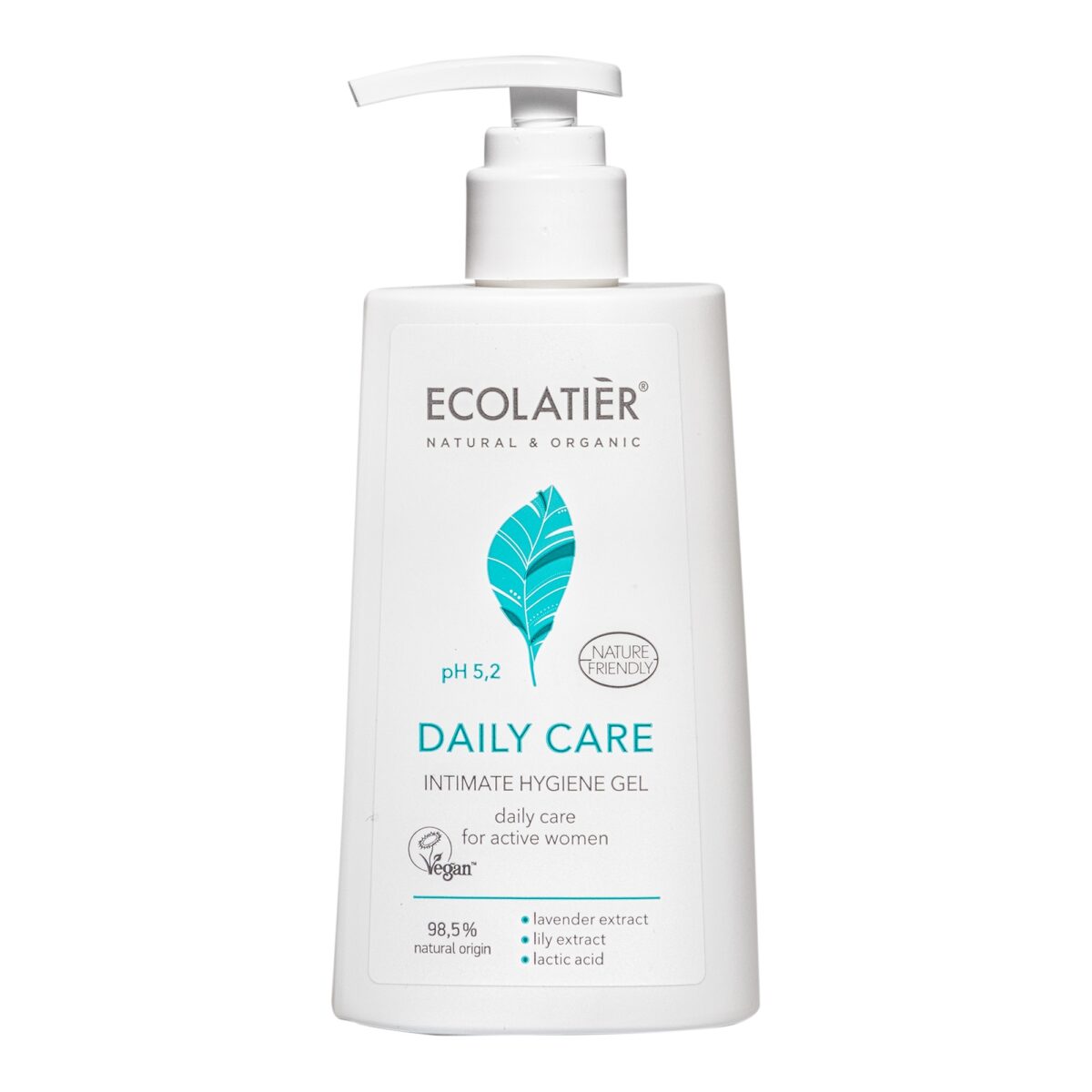 ECOLATIER INTIMATE CARE Gel za intimnu higijenu Svakodnevna nega, 250 ml | VESNA.RS