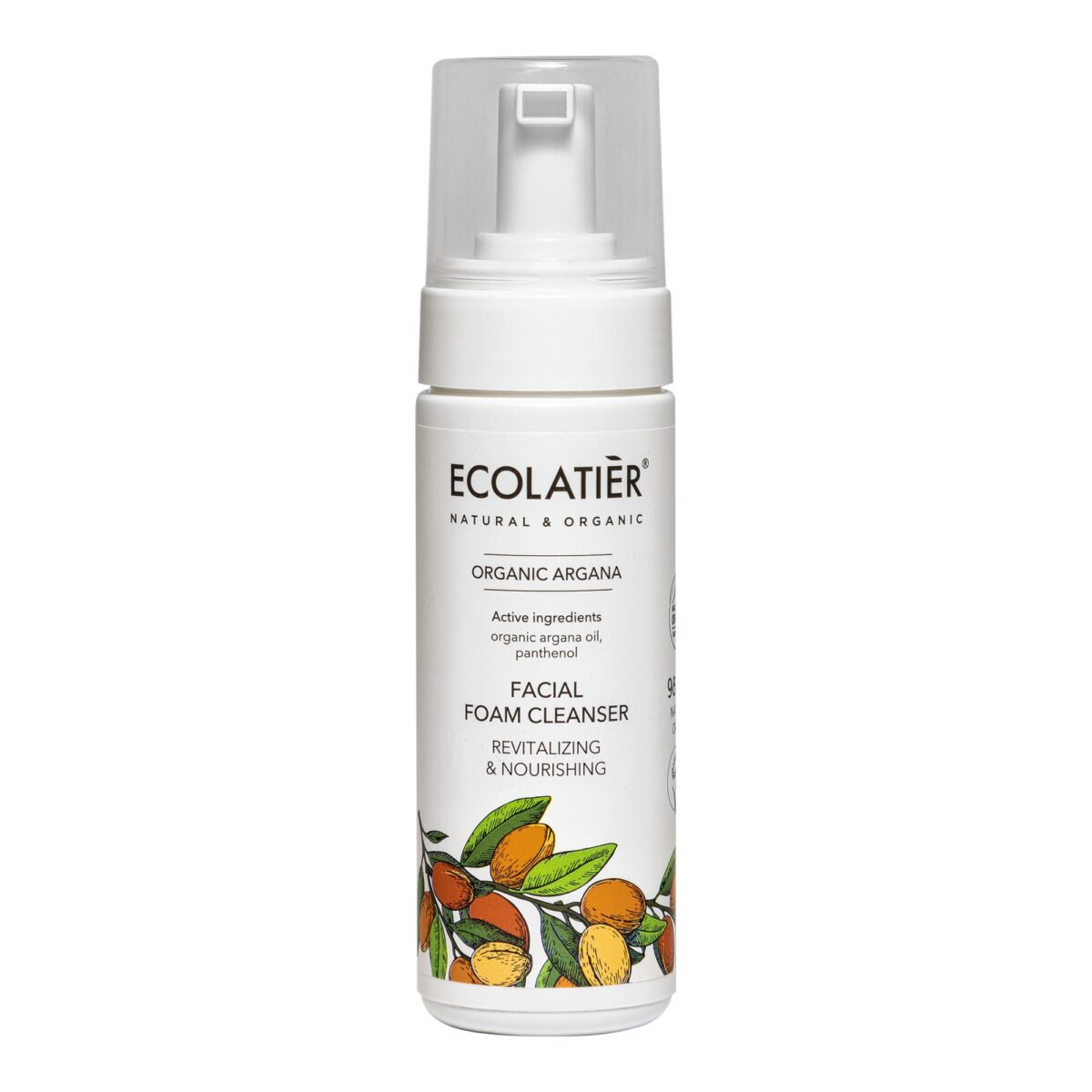 ECOLATIER Pena za čišćenje lica Organic Argana, 150 ml | VESNA.RS