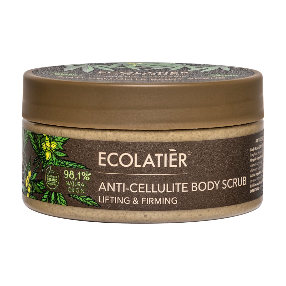 ECOLATIER Piling za telo protiv celulita Organic Cannabis, 300 g | VESNA.RS