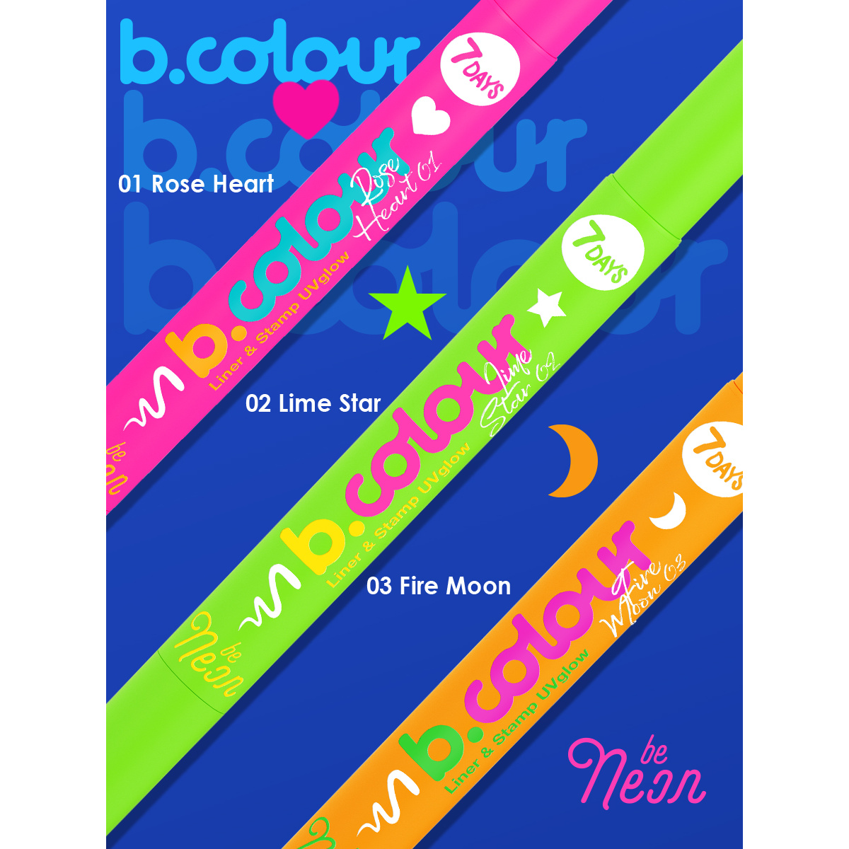 B.COLOUR Ajlajner sa pečatom UV glow