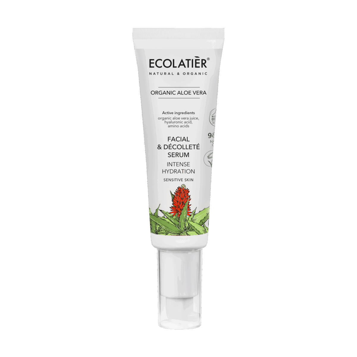 ECOLATIER Serum za lice i dekolte Organic Aloe Vera, 50 ml | VESNA.RS