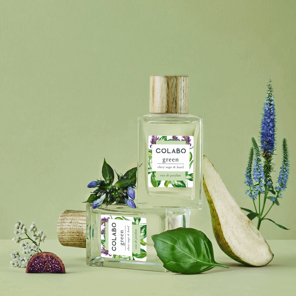 COLABO Toaletna voda GREEN Clary sage & basil, 100 ml | VESNA.RS