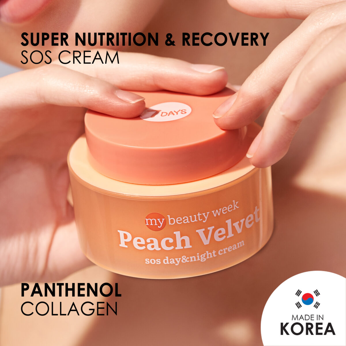 7DAYS SOS day & night cream PEACH VELVET | VESNA.RS