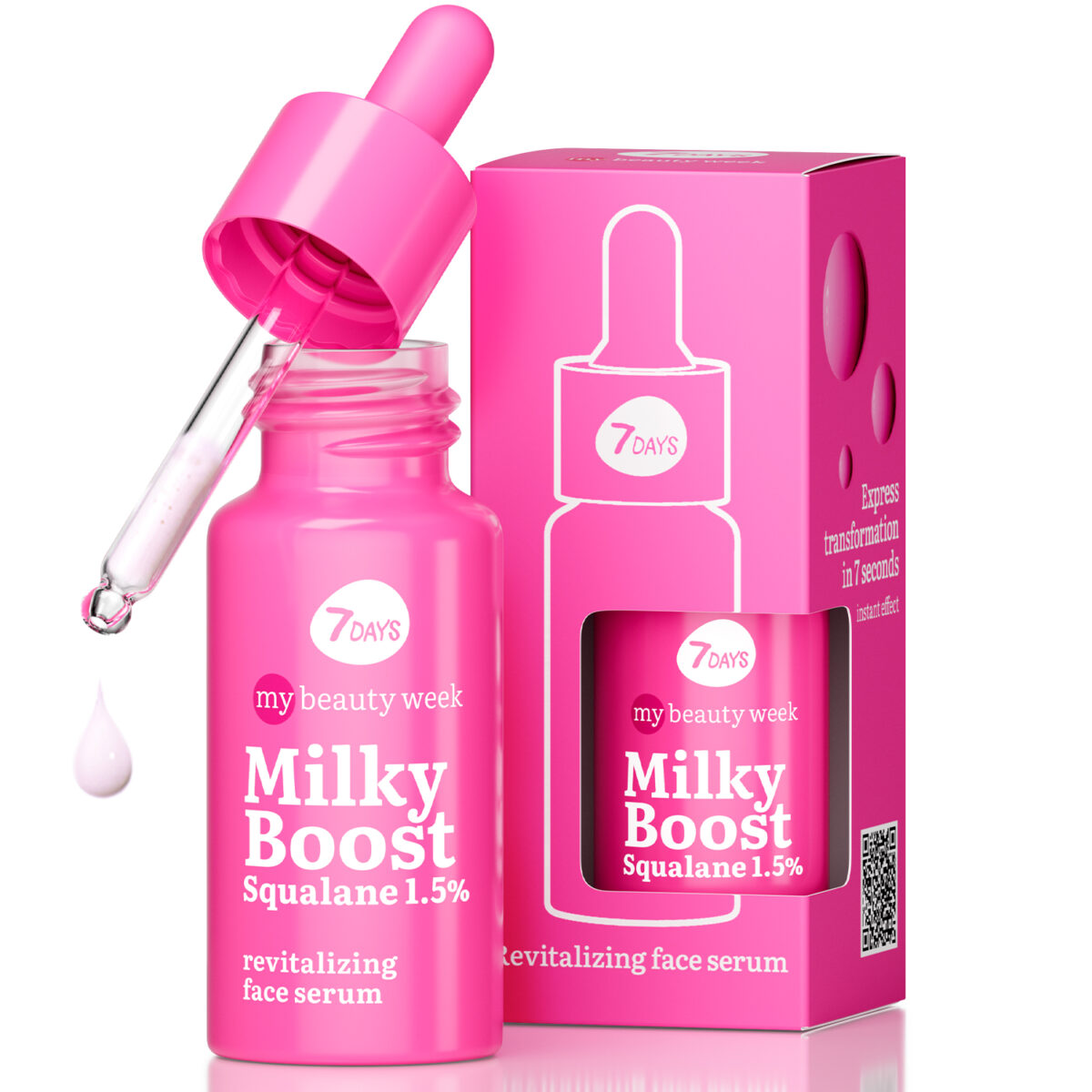 7DAYS Revitalizujući serum za lice MILKY BOOST SQUALANE 1,5% | VESNA.RS
