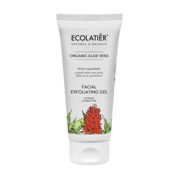 ECOLATIER Gel eksfoliant za lice Organic Aloe Vera, 150 ml | VESNA