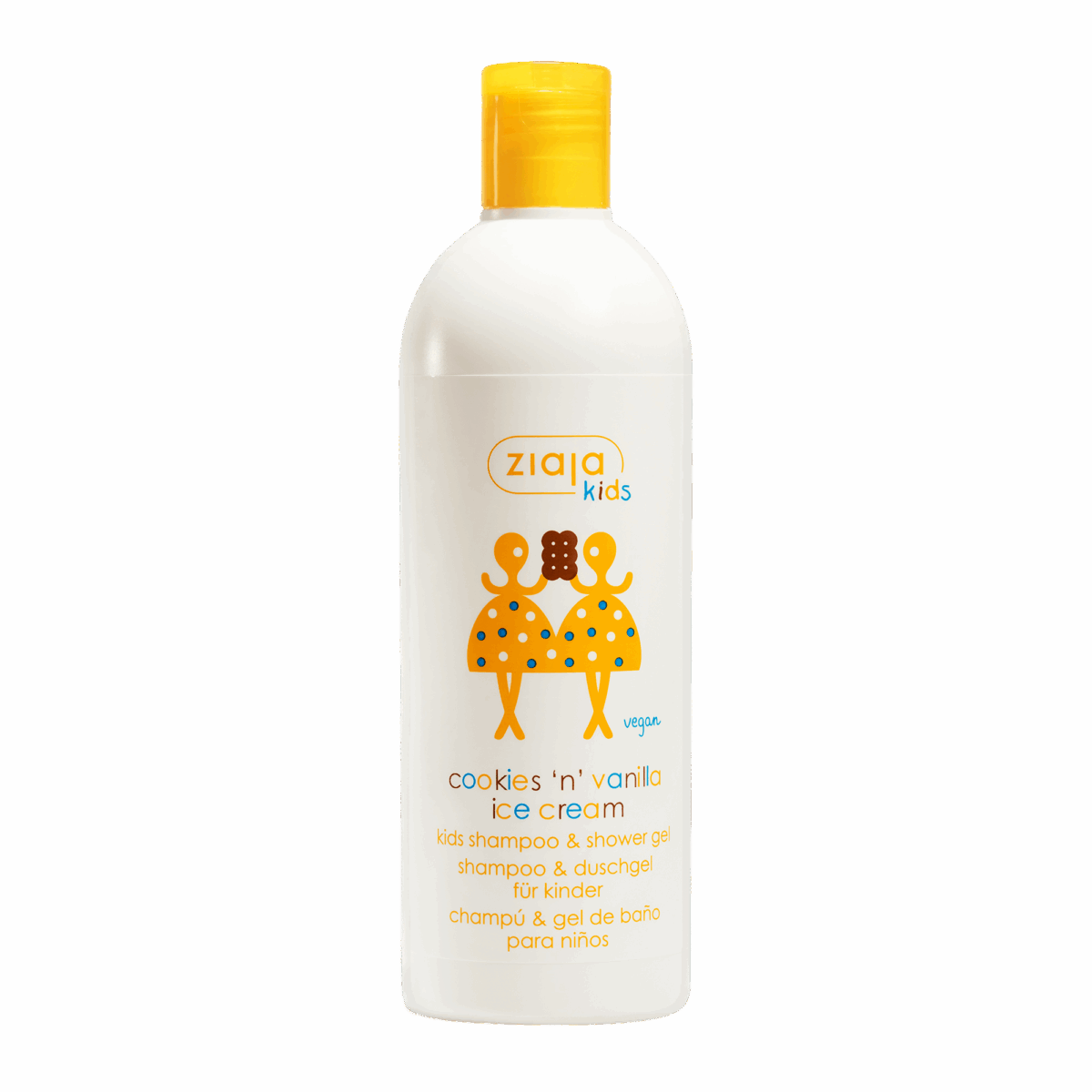 ZIAJA Dečiji šampon i gel za tuširanje sa aromom sladoleda od vanile i kolačića, 400 ml | VESNA.RS
