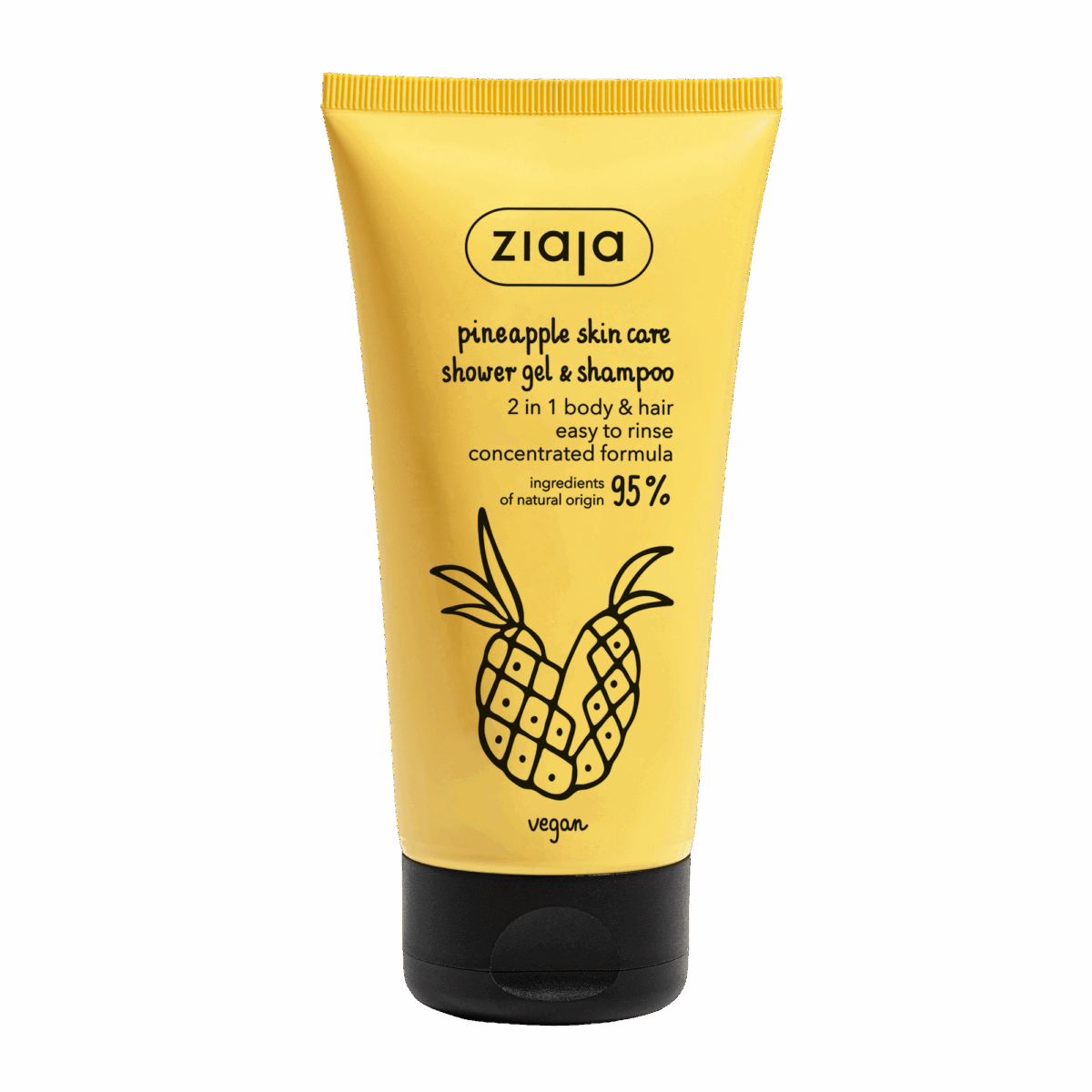 ZIAJA Gel za tuširanje i šampon Ananas, 160 ml | VESNA.RS