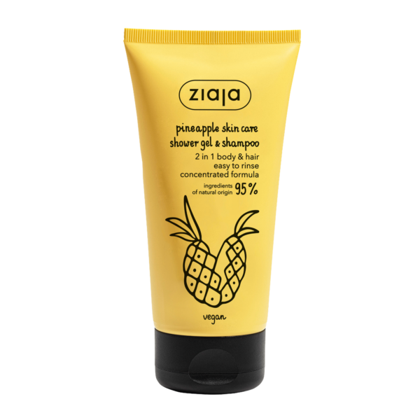 ZIAJA Gel za tuširanje i šampon Ananas, 160 ml | VESNA