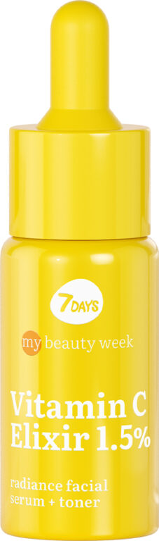 7DAYS MY BEAUTY WEEK VITAMIN C ELIXIR 1,5% Radiance serum za lice i toner, 20 ml | VESNA.RS