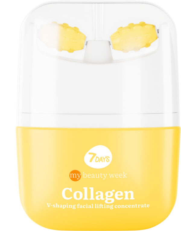 7DAYS MY BEAUTY WEEK COLLAGEN Serum za vrat i dekolte sa masažerom Collagen 1% + Lanablue 0,5%, 80 ml | VESNA