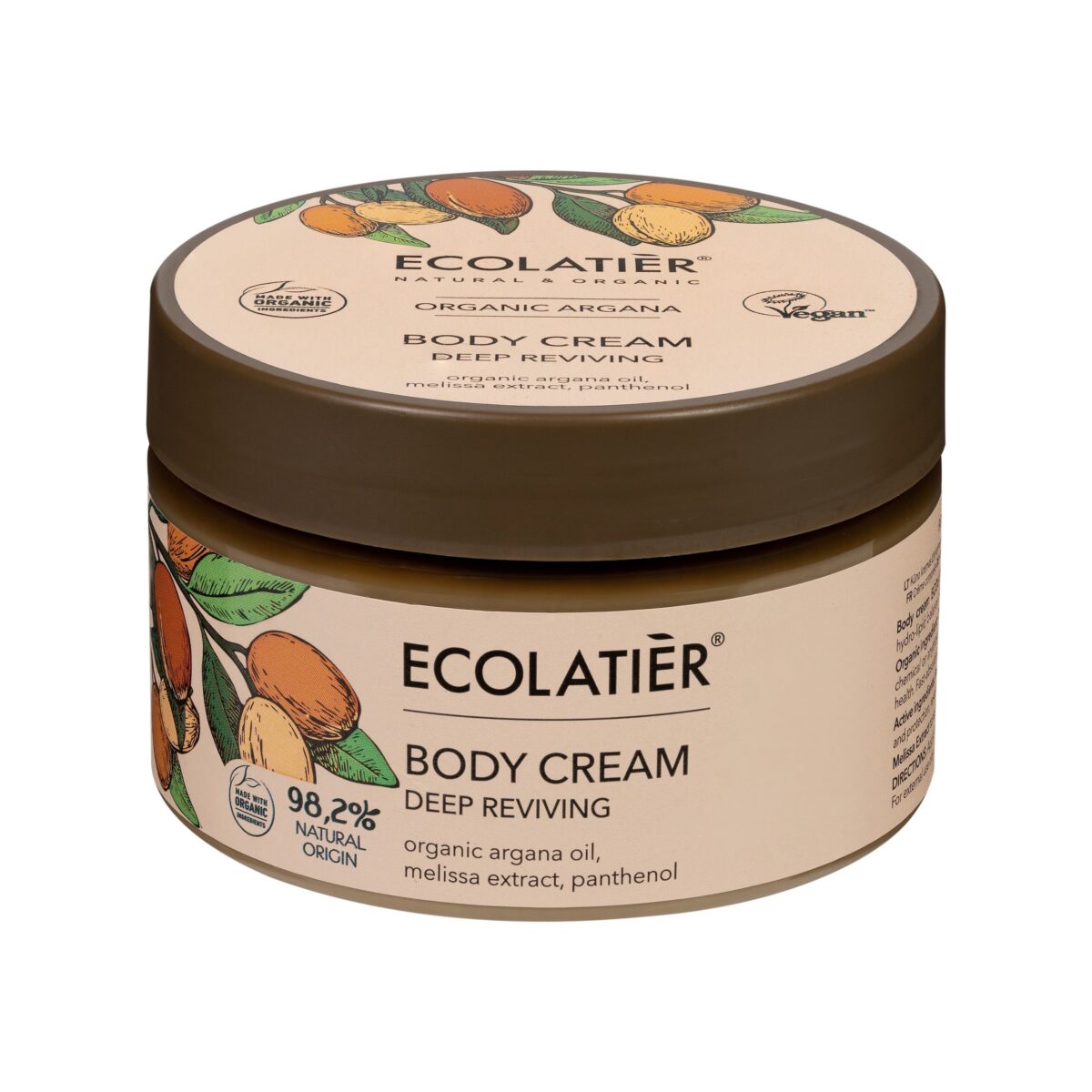 ECOLATIER Krema za telo Organic Argana, 250 ml | VESNA.RS