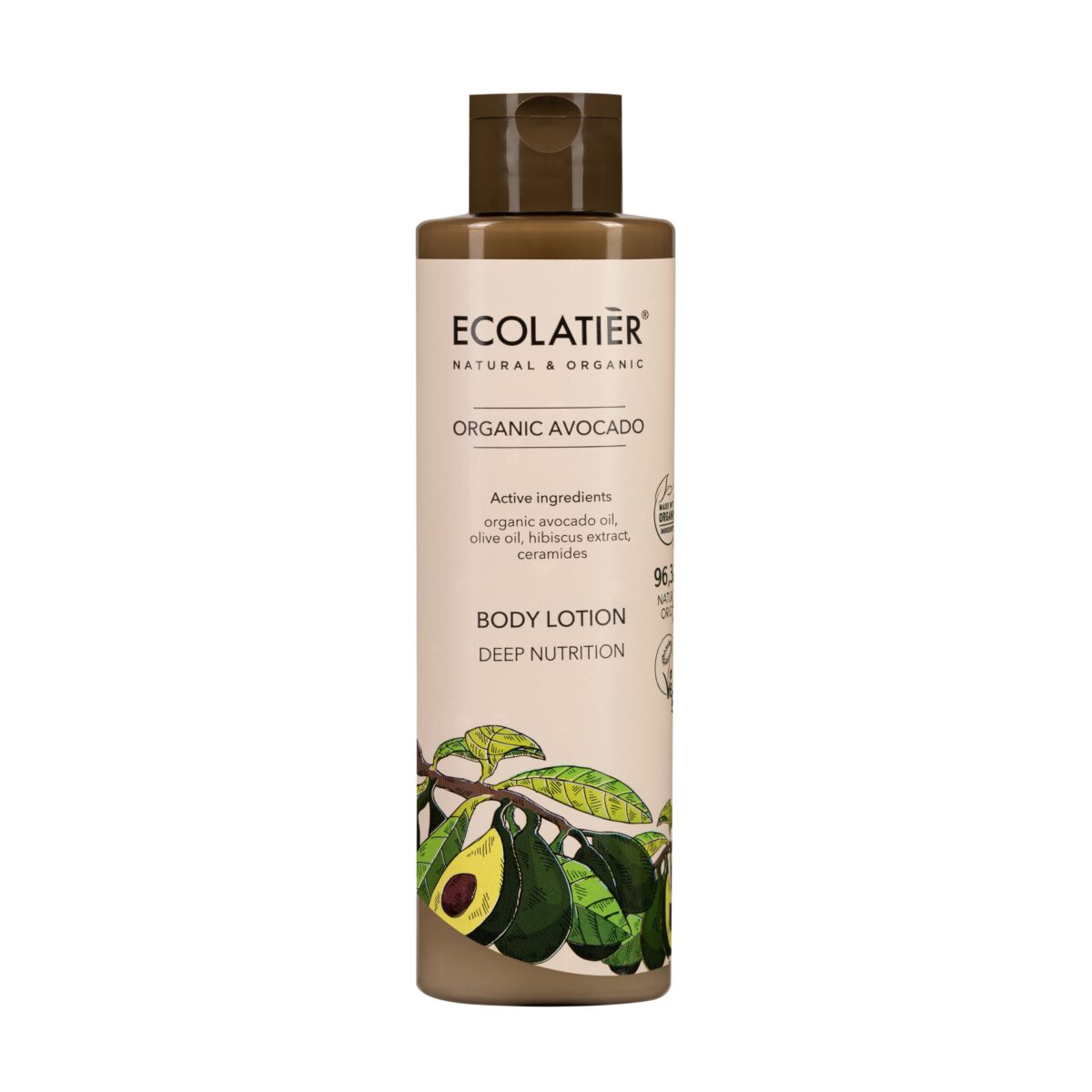 ECOLATIER Mleko za telo Organic Avocado, 250 ml | VESNA.RS