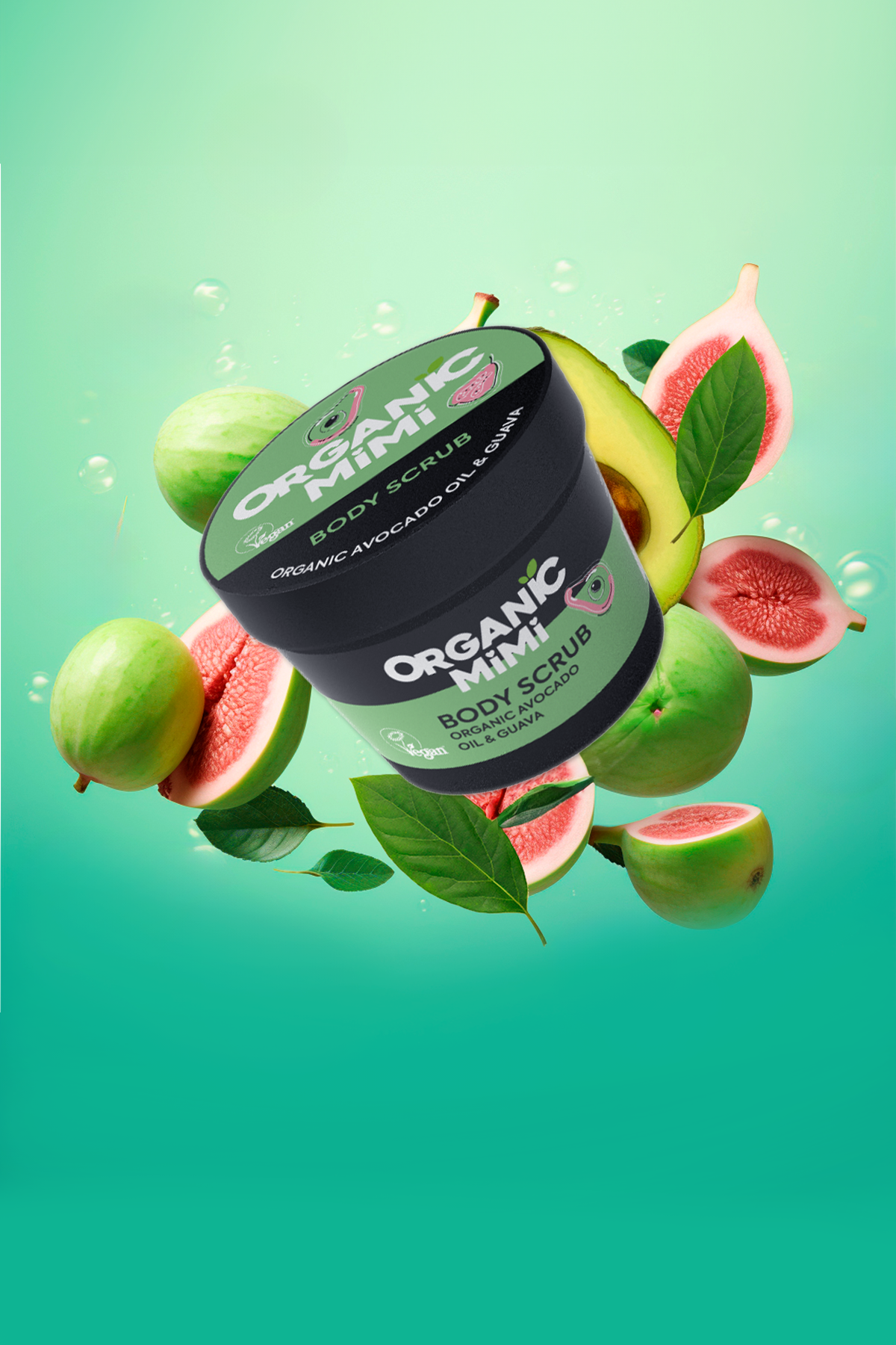 Organic Mimi Piling za telo Avokado & Guava, 120 g | VESNA.RS