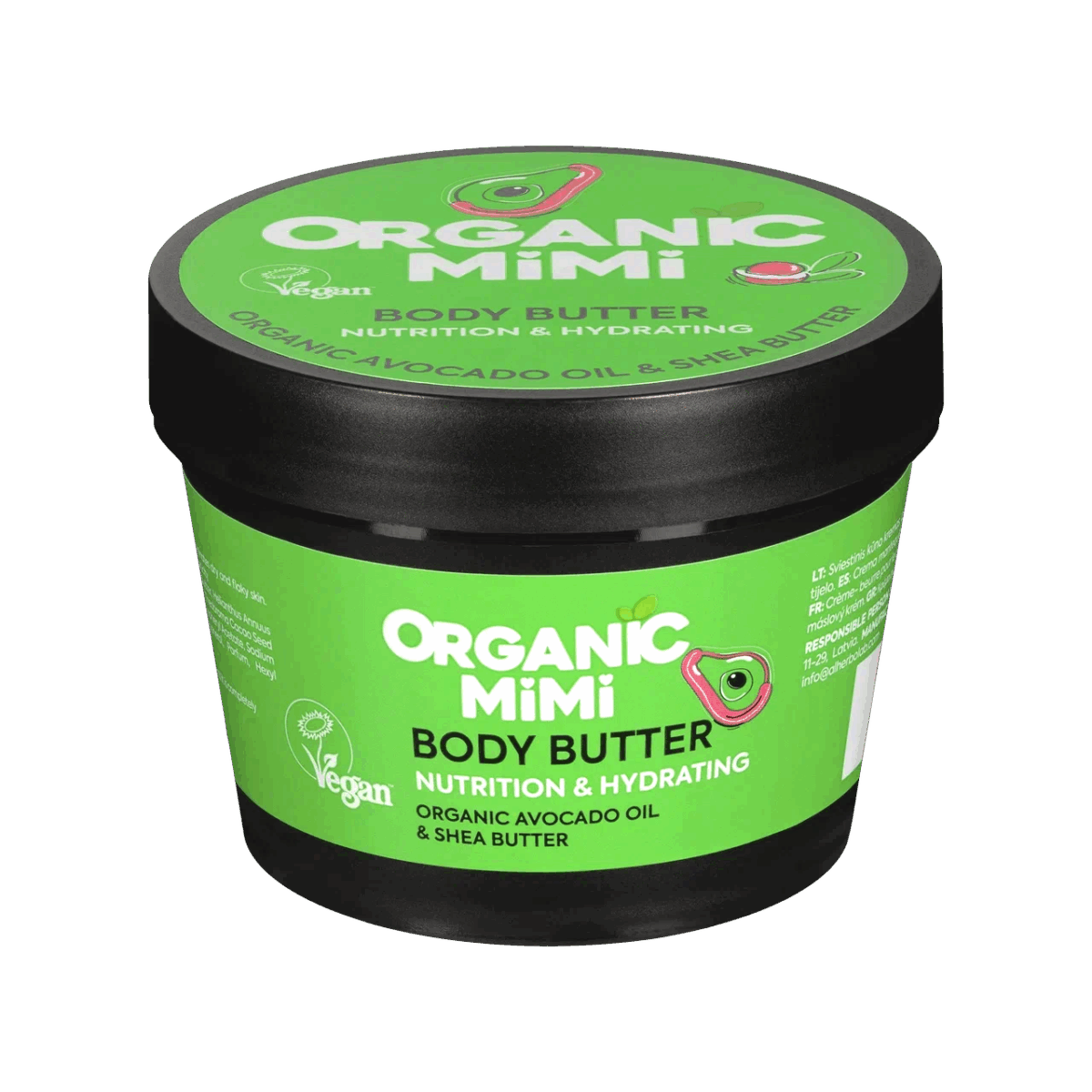Organic Mimi Puter za telo Avokado & Ši, 100 ml | VESNA.RS
